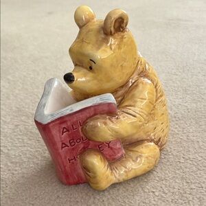 Vintage Walt Disney Winnie The Pooh Piggy Bank By Charpente 6x6 Collector Item